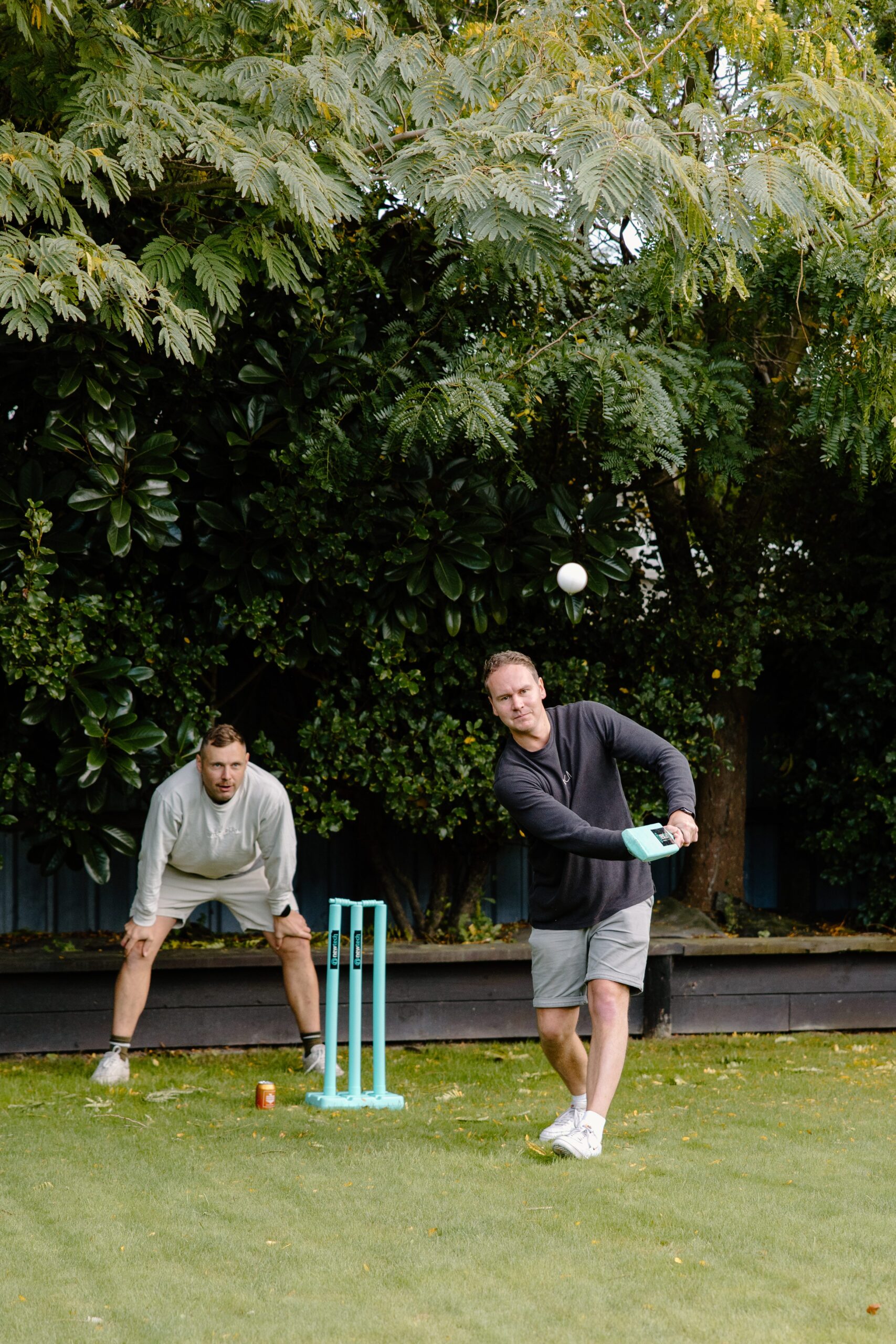 Groom playing cricket before wedding