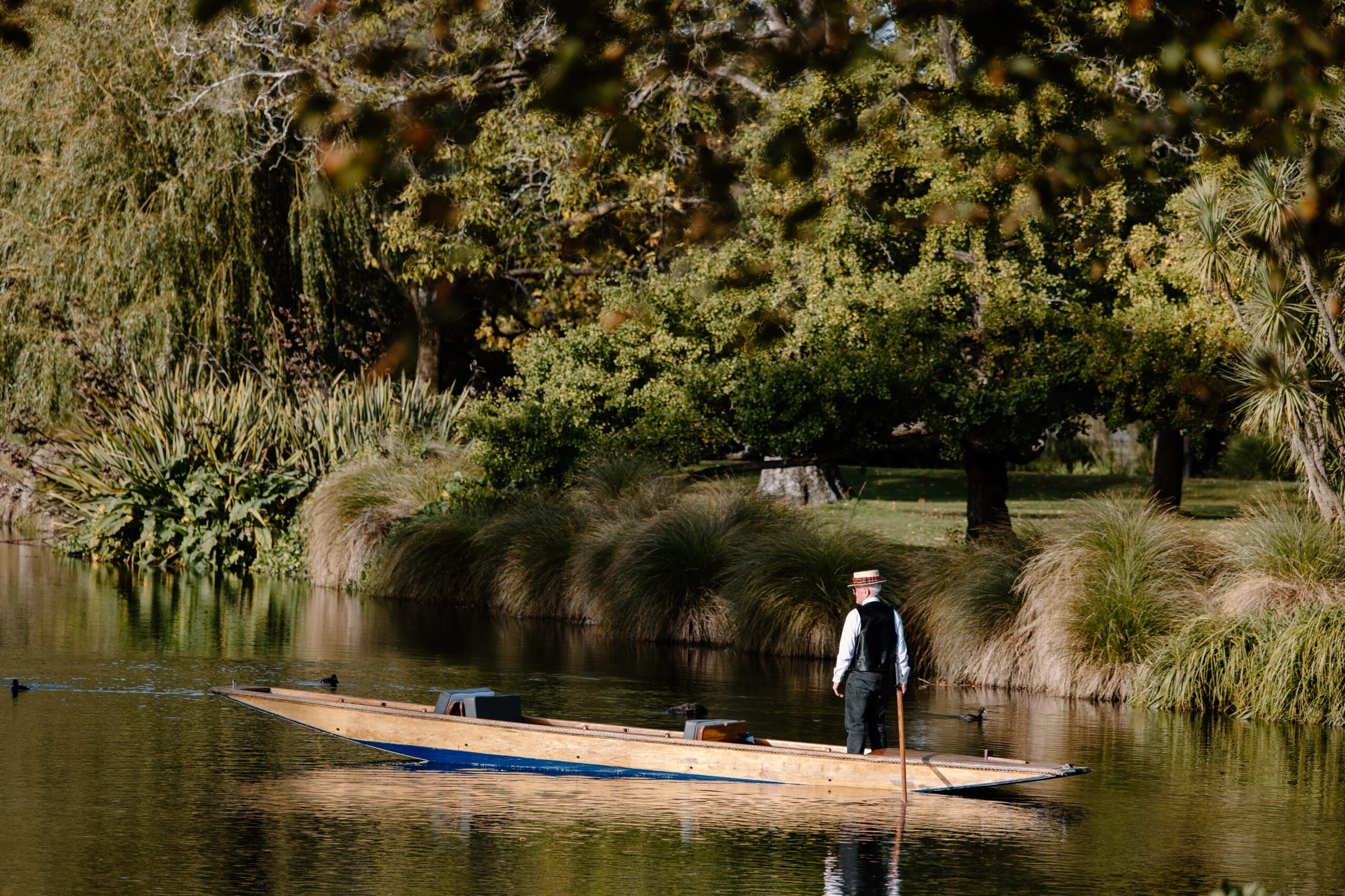 Punting on the River Avon in Christchurch